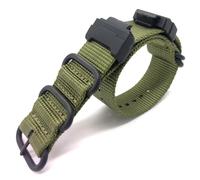 Hijiawee Cinturino di ricambio in nylon balistico militare per Casio G-shock G-shock modello DW-5600/GWM-5600/GW-B5600/DW-5305/GA-110/GD-120 G-shock (verde militare)