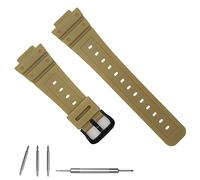 Hijiawee Cinturino di ricambio per orologio Casio G-Shock GA-110/120/300/700 GD-100/120/350 DW-5600/5900/6900 GW-M5610, cinturino in silicone per Gshock (Kahki)