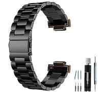 Hijiawee Cinturino in metallo solido in acciaio inossidabile di ricambio per Casio G-shock DW-5600 GWM-5610 DWE-5600 DW-5305 DW9052 GA-110/120 GD-110 (nero)