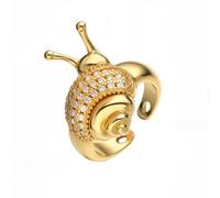 HIJONES Anello A Spirale Per Donna Confortevole Regolabile Statement Per Uso Quotidiano Oro