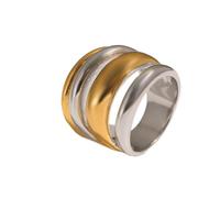 HIJONES Anello Cupola Quattro Strati per Donna Acciaio Inox | Stile Esagerato Per Matrimoni E Promesse