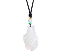 HIJONES Collana Con Ciondolo A Forma Di Pesce Rosso Animale Da Donna Pietra Pesce Koi Gioielli A Catena Con Ciondoli Delicati Personalizzati Bianco