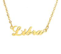HIJONES Collana per Donne con i 12 Segni Zodiacali in Acciaio Inossidabile Charm Oroscopo Personalizzato Gioielli Delicati Oro Bilancia