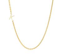 HIJONES Collana Personalizzata Alfabeto A-Z per Le Donne In Acciaio Inox 26 Lettera Charm Pendente Gioielli Catena per Compleanno Anniversario K