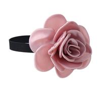 HIJONES Collar Choker a Rosa Grande per Donna Eleganza Vintage Gioiello Delicato per il Collo Rosa Scuro