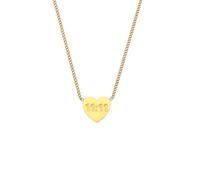 HIJONES Donna Acciaio Inox Trendy 11:11 Angelo Fortuna Numero Cuore Amore Pendente Collana Charm Catene Oro