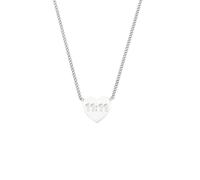 HIJONES Donna Acciaio Inox Trendy 11:11 Angelo Fortuna Numero Cuore Amore Pendente Collana Charm Catene Argento
