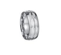 HIJONES Donna Uomo 8mm Mezzo Tondo Anello Semplice Band Acciaio Inox Lucido Vintage Comfort Fit Gioielli Argento Misura 22