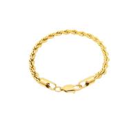 HIJONES Twist Rope Collana In Acciaio Inox per Uomo Donna Gioielli A Catena Da Polso A Strati 5mm Oro 21cm