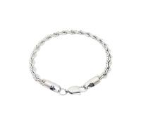 HIJONES Twist Rope Collana In Acciaio Inox per Uomo Donna Gioielli A Catena Da Polso A Strati 6mm Argento 20cm
