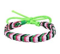 HIJONES Unisex Braccialetto Arcobaleno Intrecciato Pride LGBT Bracciali di Amicizia alla Moda Fatto a Mano in Fune LGBTQ Stile 6