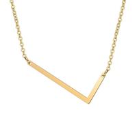 HIJONES Uomo Donne Acciaio Inox Hip Hop Iniziale 26 Lettera A alla Z Ciondolo Collane Grande Alfabeto Personalizzato Fascino Catena Collana Oro L