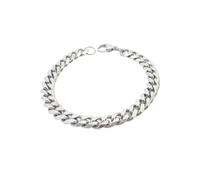 HIJONES Uomo Donne Acciaio Inox Treccia Treccia Biker Catena di Accatastamento Collana Affascinante Bracciali Fibbia Lavorata A Maglia Plata de 6MM 65CM