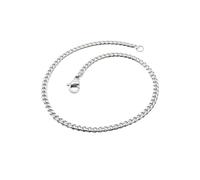 HIJONES Uomo Donne Acciaio Inox Treccia Treccia Biker Catena di Accatastamento Collana Affascinante Bracciali Fibbia Lavorata A Maglia Plata de 3,6 mm 55CM