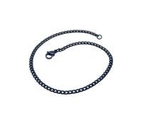 HIJONES Uomo Donne Acciaio Inox Treccia Treccia Biker Catena di Accatastamento Collana Affascinante Bracciali Fibbia Lavorata A Maglia 3.6MM Negro 60CM
