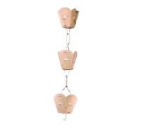 HIJYMNZPQ Grondaia Catena for Pioggia Rame Viola Villa Giardino for di Drenaggio Tempio B& Goccia Decorazione Pratico E Bello(Wheat Ears Yellow Octagonal Star)