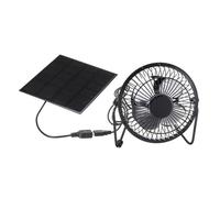 HIJYMNZPQ Mini Ventilatore Alimentato da Pannello Solare, Cella di Raffreddamento, Estrattore d'Aria, Tavolo for Studenti, 4 Pollici Conversione del Vento Forte