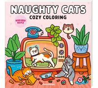 Hikaru Kotz Naughty Cats: Cattitude Coloring Book for Adults and Tee (Tascabile)