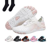 Hike Footwear Barefoot Womens, Pro-Healthy & Non-Slip Barefoot Shoes for Women & Men, Non-Slip Barefoot Shoes, bianco, 39 EU