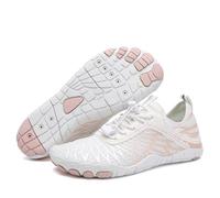 Hike Footwear Lorax Pro - Healthy & Non-Slip Barefoot Shoes Womens Walking Orthoback Shoes Running Shoes Reef Shoes Beach Shoes, bianco, 40 EU