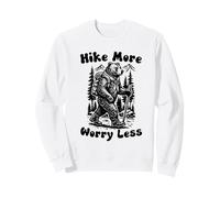 Hike More Worry Less Funny Cub Scouts BSA Hiking Bear Felpa