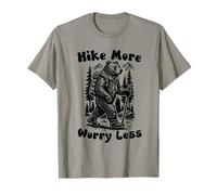 Hike More Worry Less Funny Cub Scouts BSA Hiking Bear Maglietta