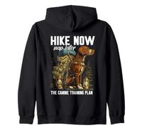 Hike Now Nap Later The Canine Training Plan Felpa con Cappuccio