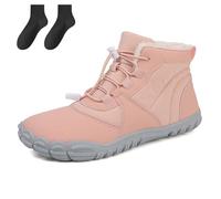 Hike Winter Barefoot Shoes Women Men, Non-Slip And Comfortable Winter Barefoot Shoes, for Outdoor, Trail, Snow (Pink B,43)