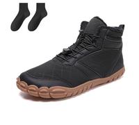 Hike Winter Barefoot Shoes Women Men, Non-Slip And Comfortable Winter Barefoot Shoes, for Outdoor, Trail, Snow (Black C,45)