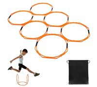 Hikeen Anelli ottagonali per agilità, Anelli di velocità, Allenamento per agilità Giovanile e Ostacoli di velocità, Attrezzatura per Il Fitness e Allenamento Sportivo per Palestra a casa, Set di 6