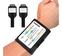 Hikeen Marcatore Punteggio da Polso per Tennis e Padel, con Schermo Grande, Cinturino Regolabile e Numeri Incisi al Laser, Leggero, Senza Colla, per Registrare Punti, Giochi e Set, 2 Pezzi