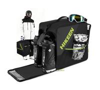 Hikeen Zaino Portascarponi da Sci con Scomparto per Casco, 40L, Ventilazione a Rete, Base Rinforzata Eva, Apertura Ampia e Materiale Resistente, per Sci e Pattinaggio