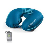 HIKENTURE Cuscino cervicale gonfiabile, cuscino da viaggio gonfiabile, per adulti, gonfiabile, cuscino da viaggio ultraleggero (blu)