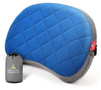 HIKENTURE Cuscino gonfiabile da campeggio con rivestimento rimovibile, cuscino da viaggio gonfiabile, leggero, ergonomico, da viaggio, cuscino gonfiabile, cuscino da campeggio per esterni, blu