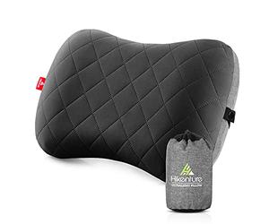 HIKENTURE Cuscino gonfiabile da campeggio, da viaggio, con federa rimovibile, comodo cuscino cervicale per viaggio/esterno, cuscino da viaggio, cuscino gonfiabile da viaggio, cuscino imbottito