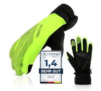 HIKENTURE Guanti invernali, impermeabili, da ciclismo, invernali, da uomo, da donna, antivento, da sci, con gel imbottito, per sci di fondo, da uomo, da donna, per attività all'aperto XL
