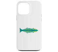 Hikers Campers Outdoorsmen Nature Fish Mountain Reflection Custodia per iPhone 13 Pro Max