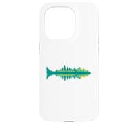 Hikers Campers Outdoorsmen Nature Fish Mountain Reflection Custodia per iPhone 15 Pro