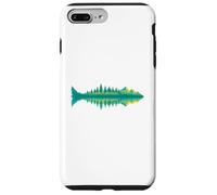 Hikers Campers Outdoorsmen Nature Fish Mountain Reflection Custodia per iPhone 7 Plus/8 Plus