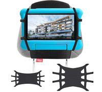 Hikig Supporto per tablet auto, supporto universale con supporto a 360° per iPhone/iPad e schermi da 3,5 a 12,9 pollici, con cinghie elastiche in nylon