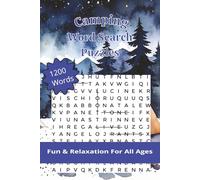 Hiking & Camping Word Search Puzzles: 1200 Words, Fun & Relaxation For All Ages | Puzzles for Stress Relief, Travel and Vacations | Perfect for Mindfulness and Stress Relief | 6 x 9 Inches, 162 pages