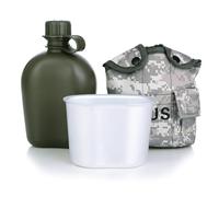 Hiking Canteen Set, Campware Set, 8,66 x 4,72 x 3,54 pollici, Sturdy Reusable Portable Lightweight Convenient Secured, Lunch Kit for Outdoor Activities Or Camping Trips, Travel