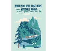 Hiking Survival Composition Notebook: 6x9 Line Pages | Mountain Landscape Journal Diary for Meditation, Motivation, Gift for Men, Women