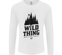 Hiking Wild Thing Camping Rambling Outdoors Uomo Manica Lunga T-Shirt