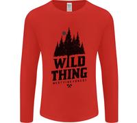 Hiking Wild Thing Camping Rambling Outdoors Uomo Manica Lunga T-Shirt
