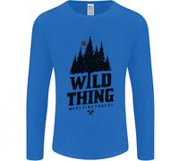 Hiking Wild Thing Camping Rambling Outdoors Uomo Manica Lunga T-Shirt