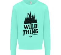Hiking Wild Thing Camping Rambling Outdoors Uomo Sweatshirt Jumper