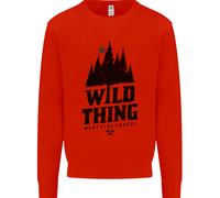 Hiking Wild Thing Camping Rambling Outdoors Uomo Sweatshirt Jumper