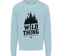 Hiking Wild Thing Camping Rambling Outdoors Uomo Sweatshirt Jumper