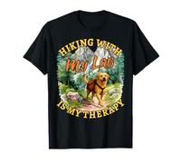 Hiking With My Lab Funny Labrador Retriever Dog Lovers Hiker Maglietta
